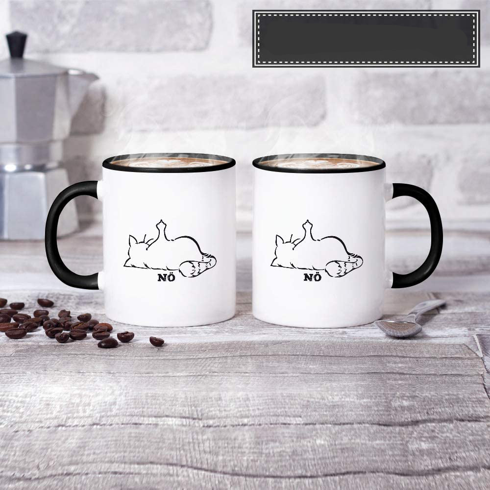 Lustige Keramik Kaffee Tasse Geschenk Tee Cup - Nö
