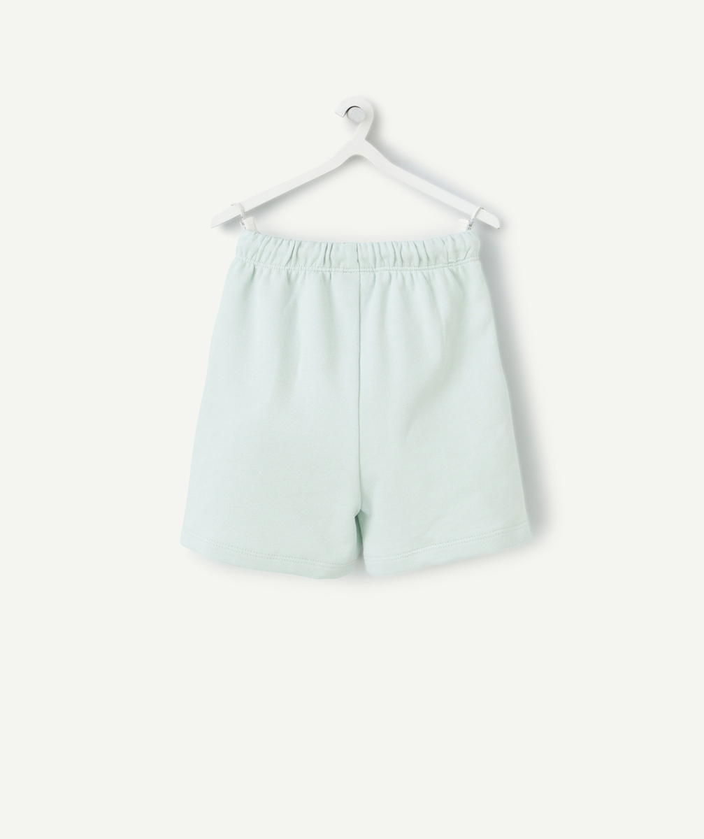bermuda bébé garçon en coton biologique vert d'eau