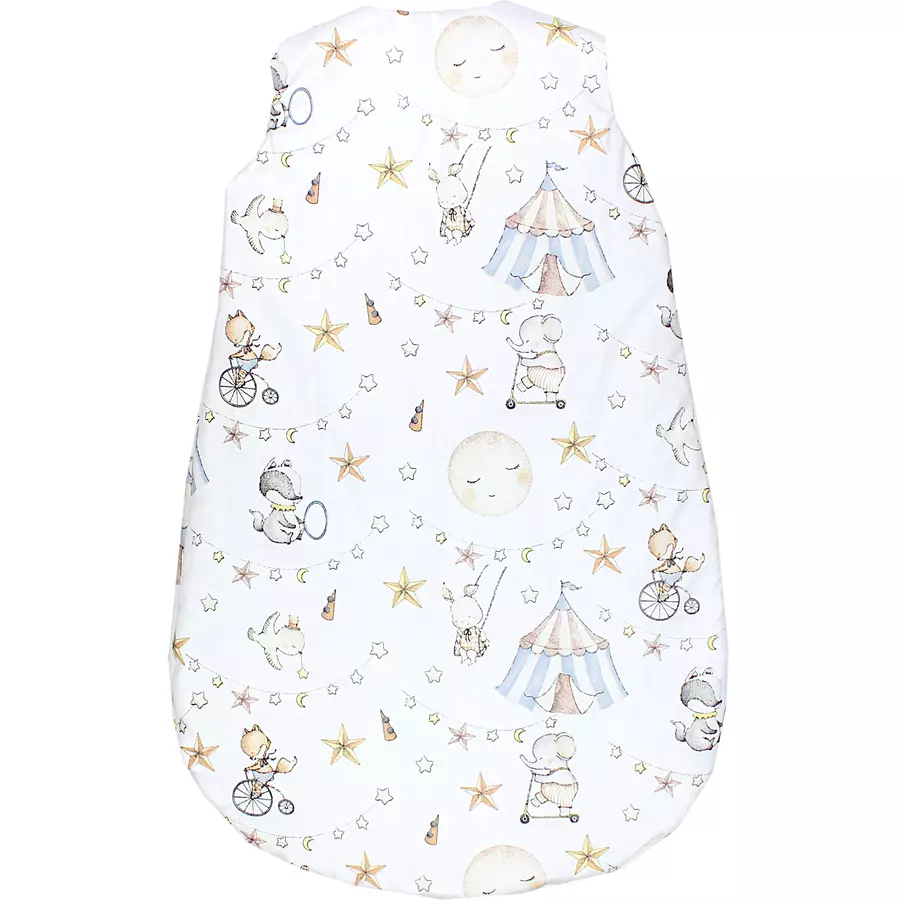 TupTam Baby Ganzjahres Schlafsack ohne Ärmel wattiert beige