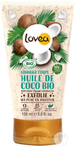 Lovea Gommage Corps Huile De Coco Bio Certifié Bio Cosmos 150ml