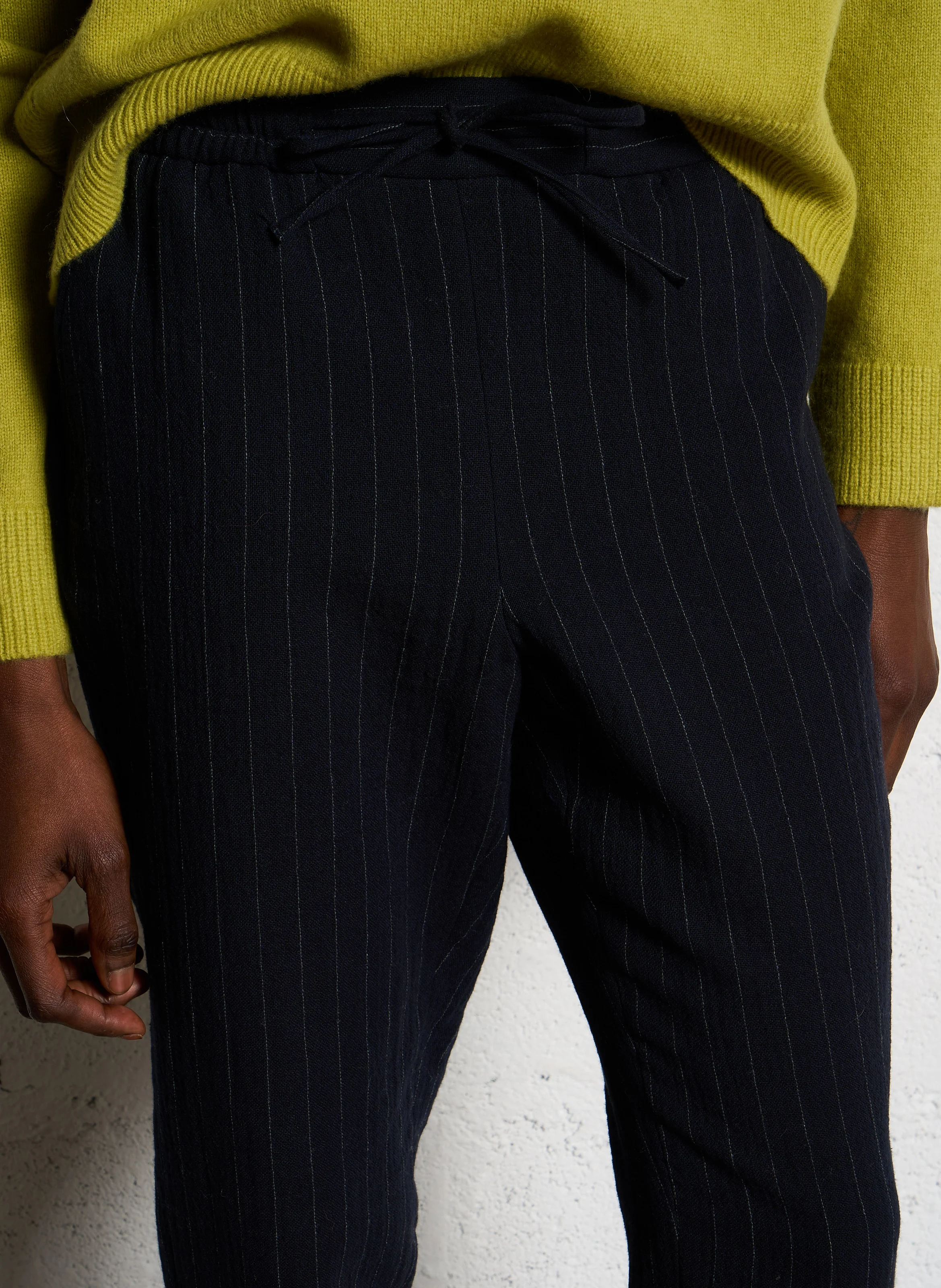 Pull zippé en laine | Vert