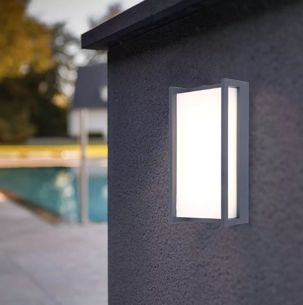 LED-Außenwandleuchte Qubo