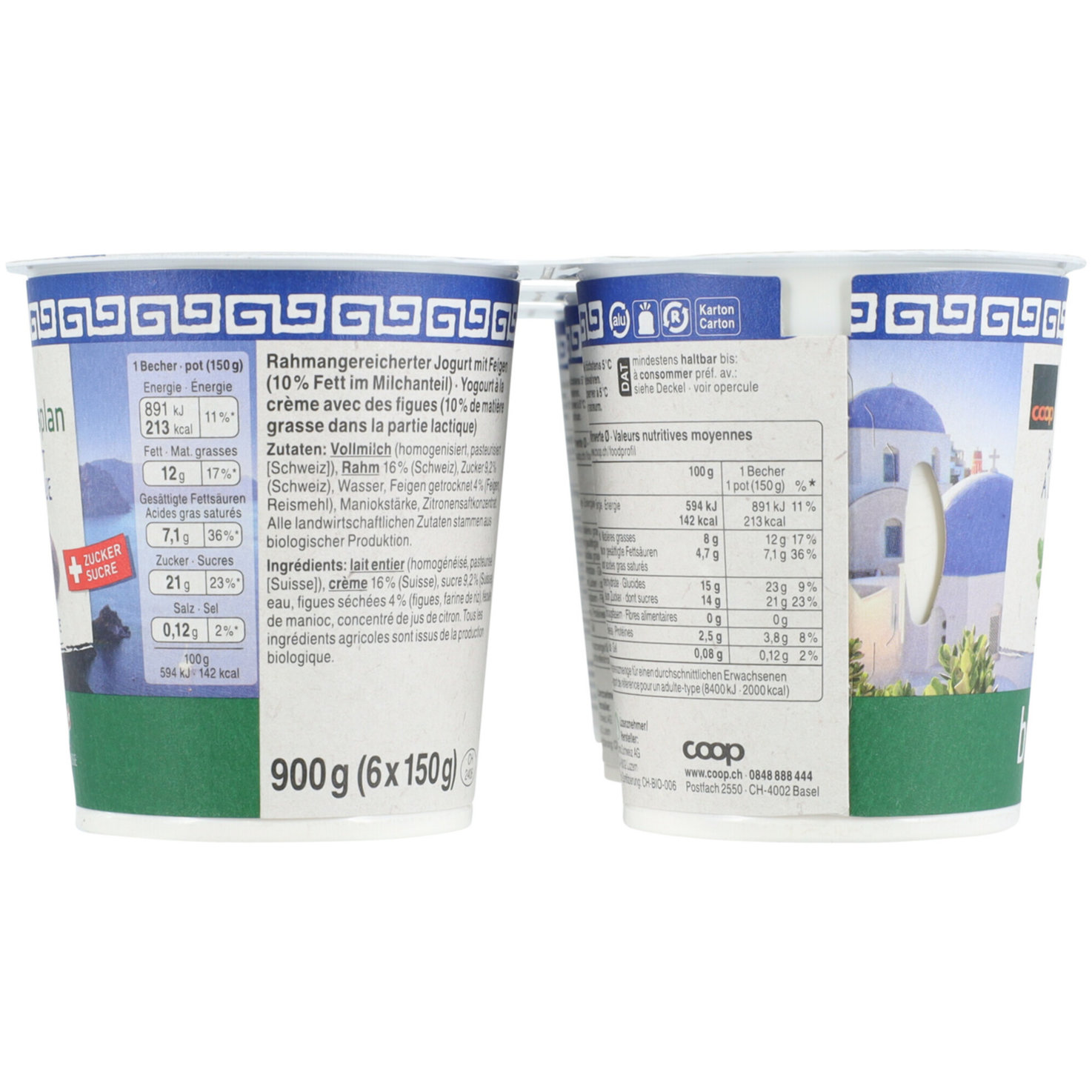 Natura Plan Bio Jog à la grecque Feigen 6x150g