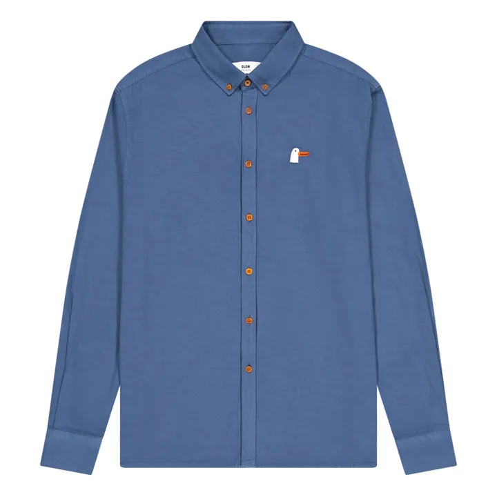 Olow Chemise Classic Goosy Coton Bio | Bleu