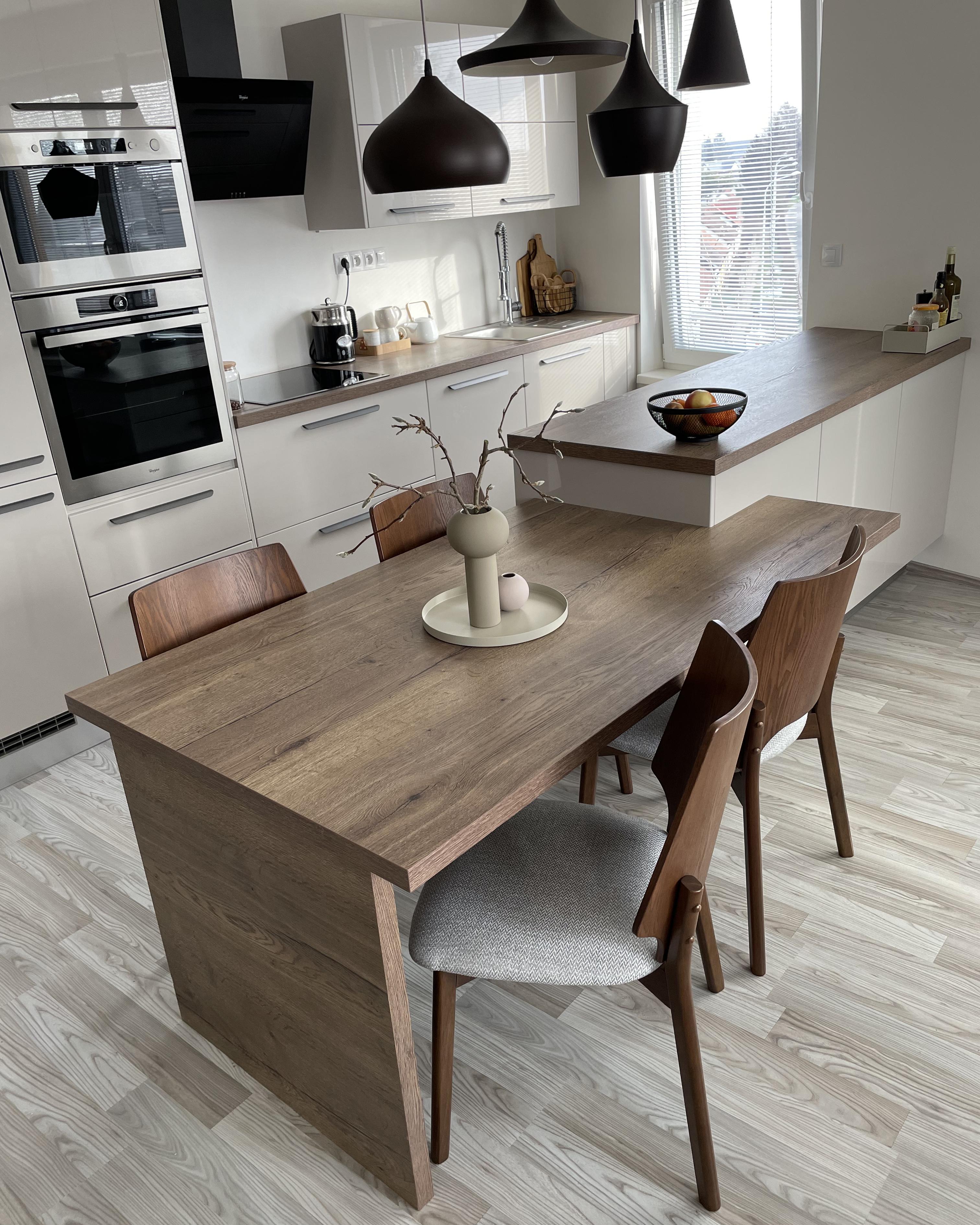 Set van 2 eetkamerstoelen ABEE Bruin/grijs