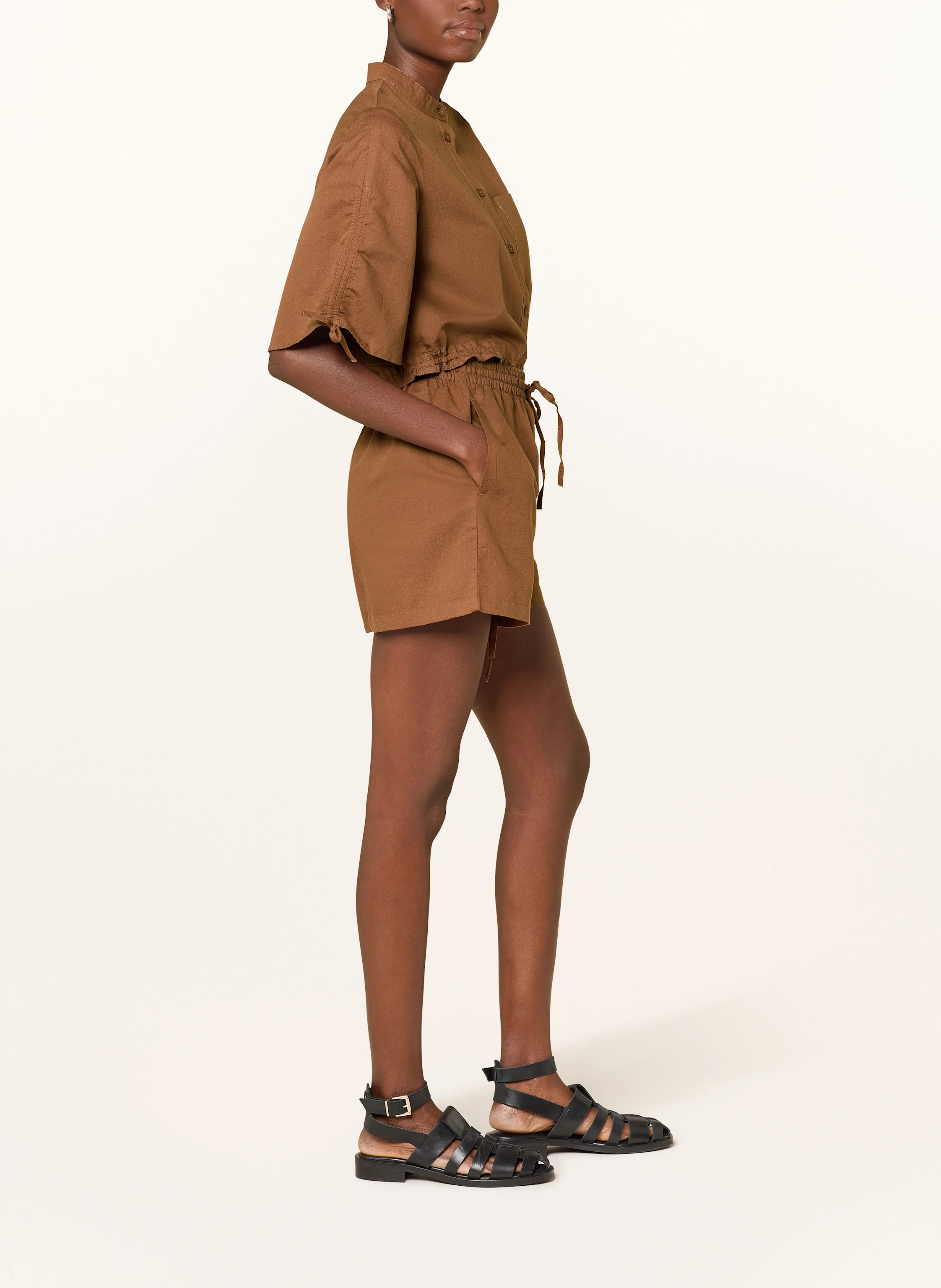 Marc O'Polo DENIM Shorts mit Leinen