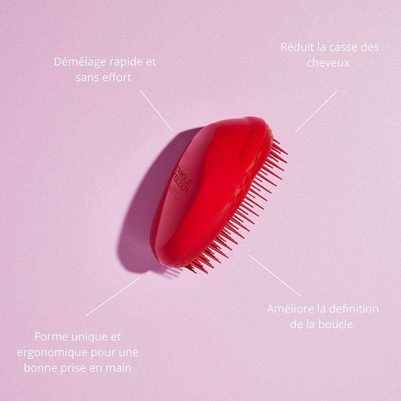 Brosse démêlante Thick & Curly salsa red