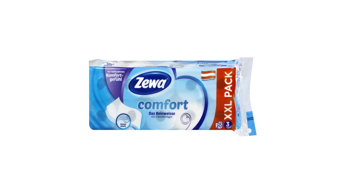 ZEWA Comfort Toilettenpapier weiß 20x 150 Blatt 3-lagig