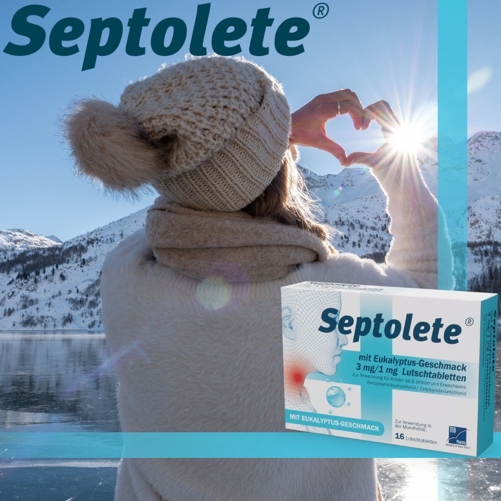 Septolete® 3 mg/1 mg Lutschtabletten Eukalyptus-Geschmack