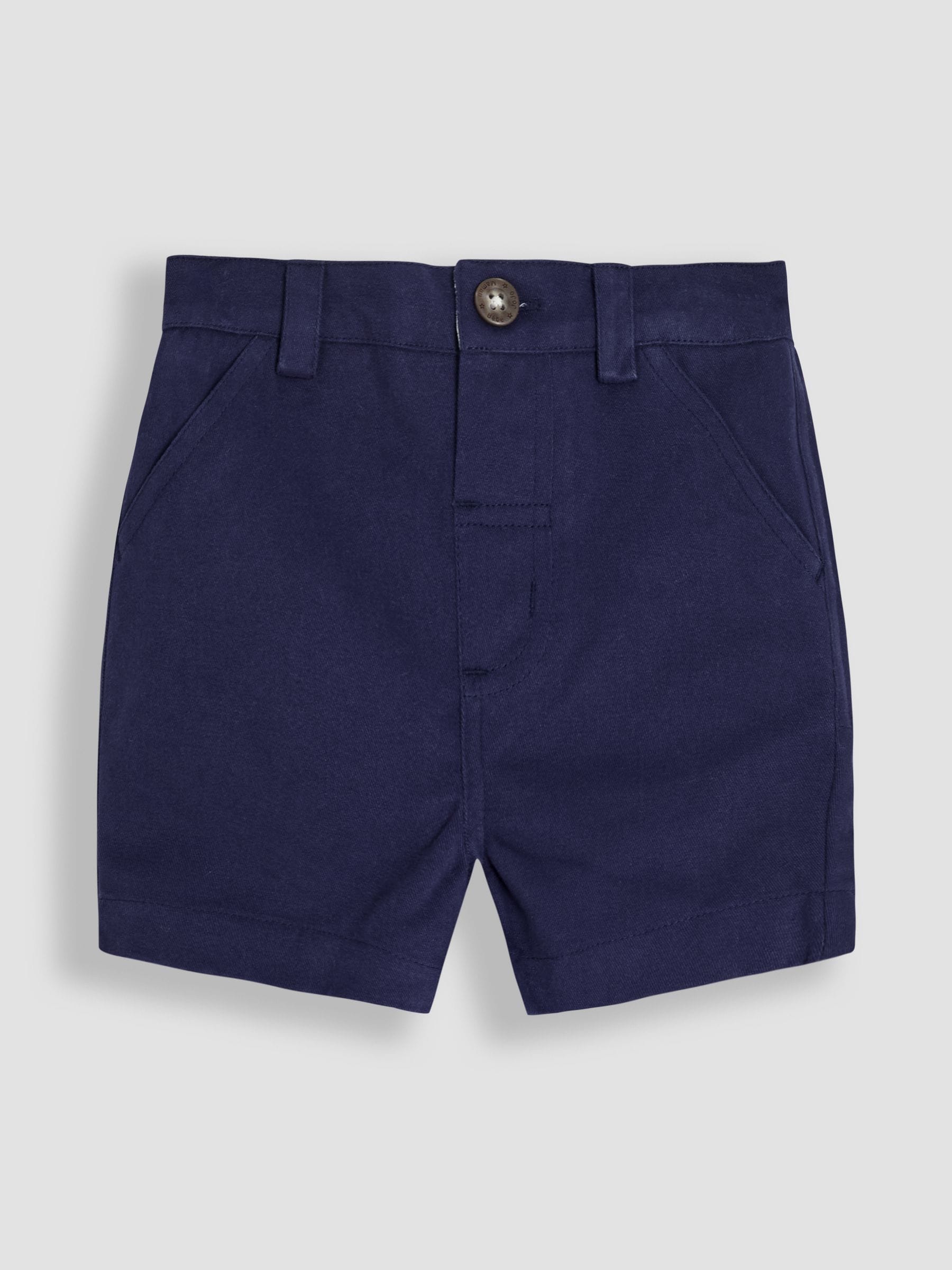 Donkerblauw - JoJo Maman Bébé Twill chino's 100% katoenen shorts