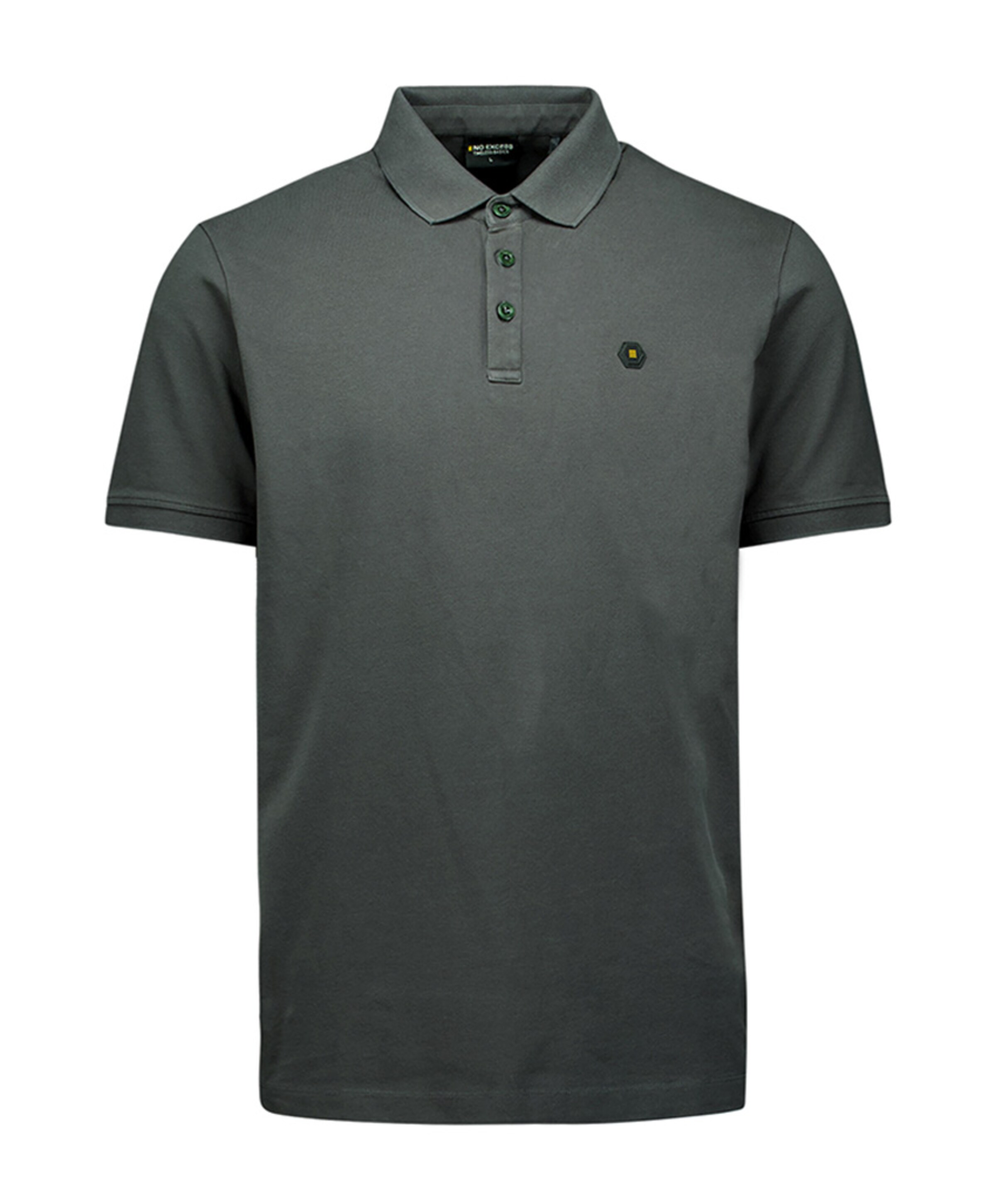No Excess Heren polo grijs