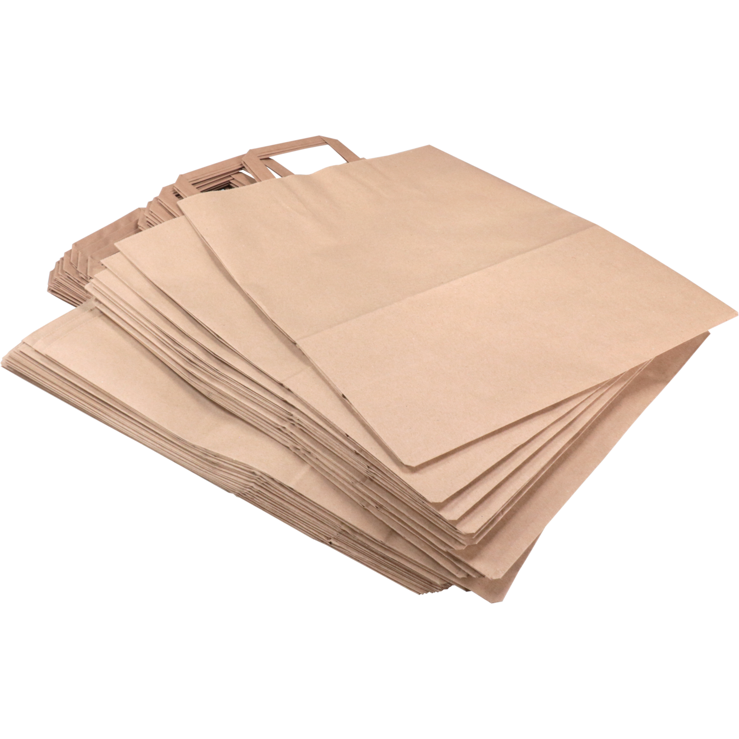 Tas, Papier, platte handgreep, 32x 16x43cm, draagtas, bruin