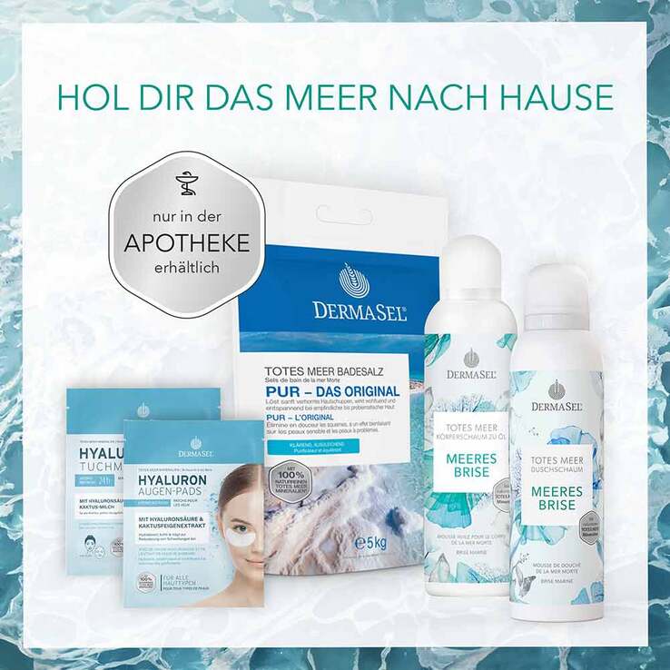 Dermasel Totes Meer Körperschaum zu Öl Meeresbrise, 150 ml