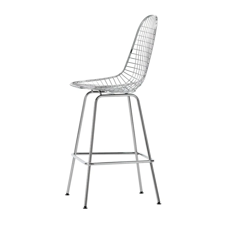 Vitra - Eames Wire Barstuhl, medium, verchromt