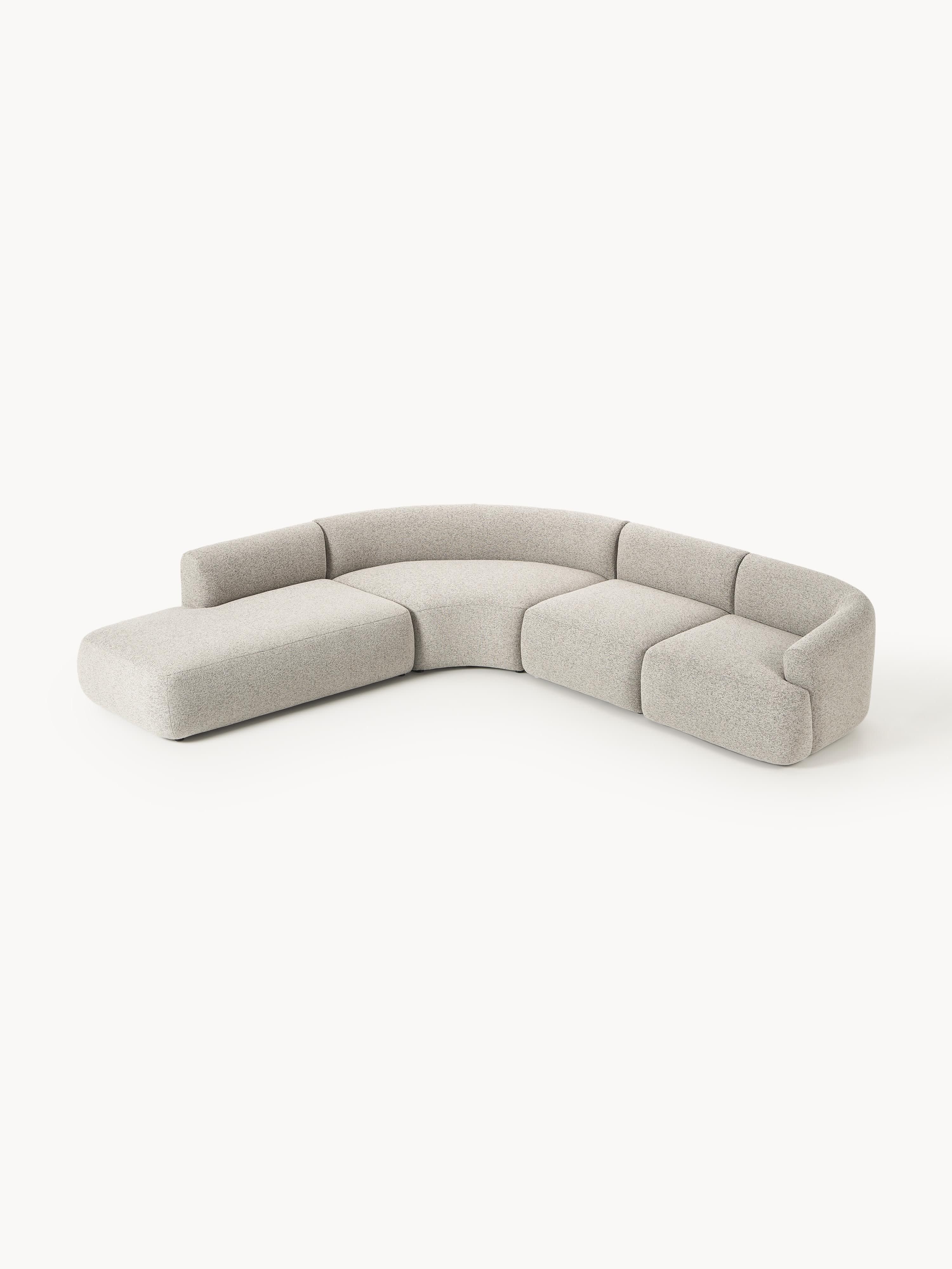 Modulaire bouclé hoekbank Sofia (4-zits)