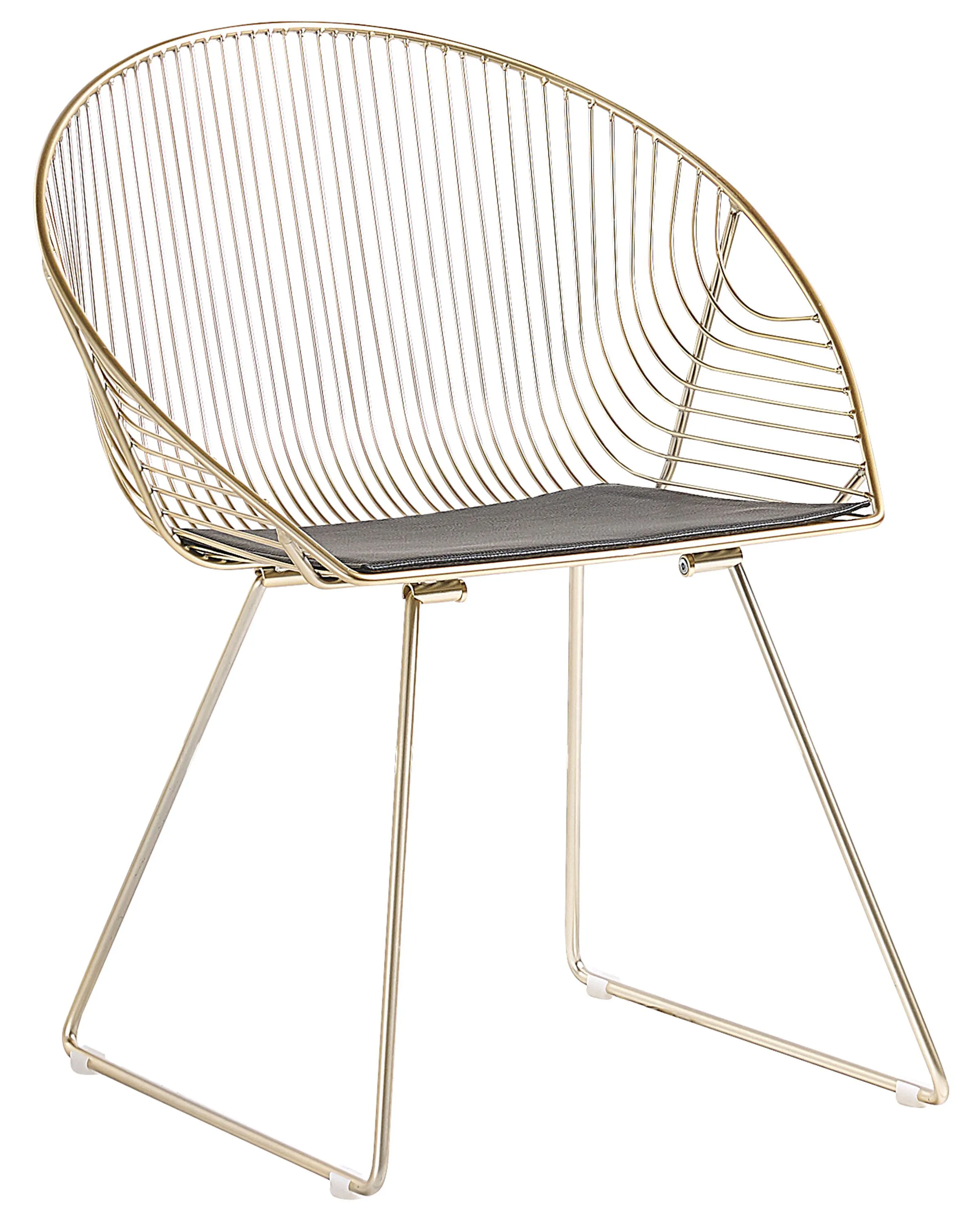 Set van 2 eetkamerstoelen AURORA Metaal Goud