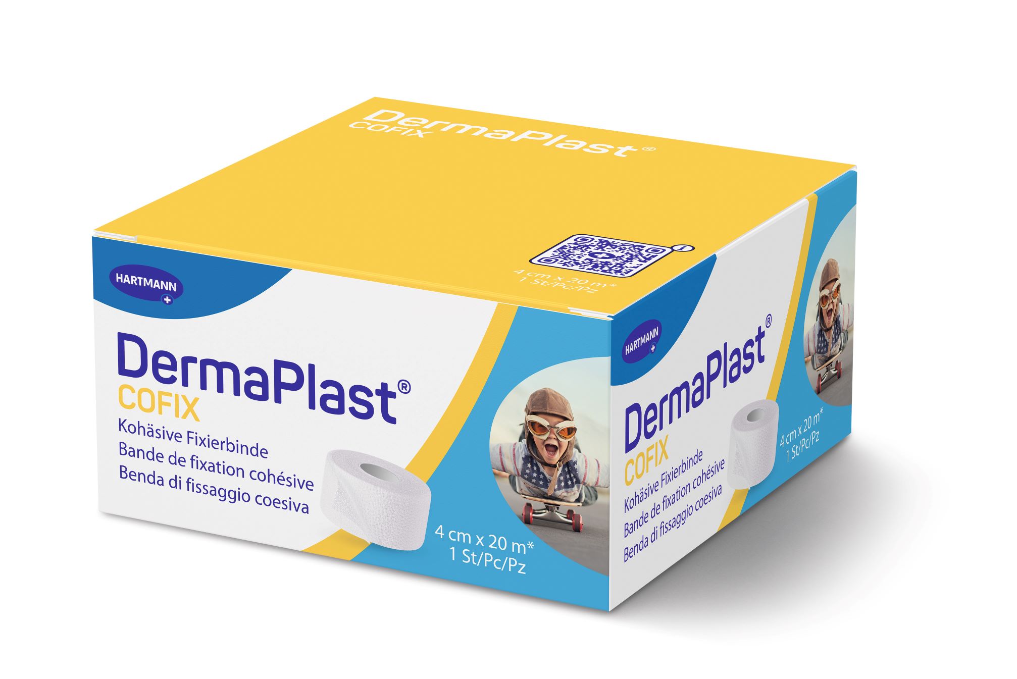 DERMAPLAST CoFix<br>1 Stück, 4cmx20m, weiss