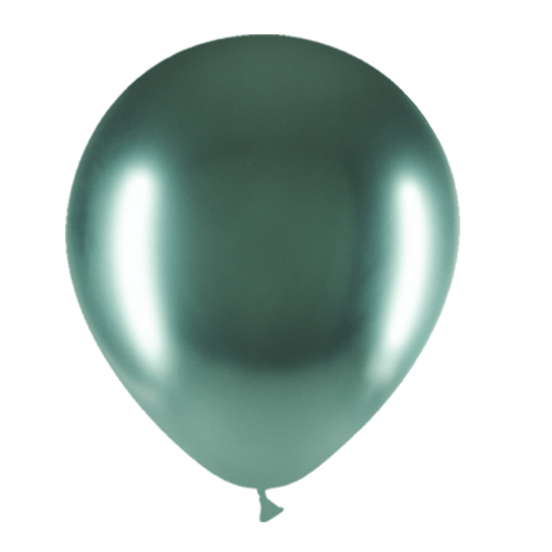 Groene Ballonnen Chroom 30cm 50st