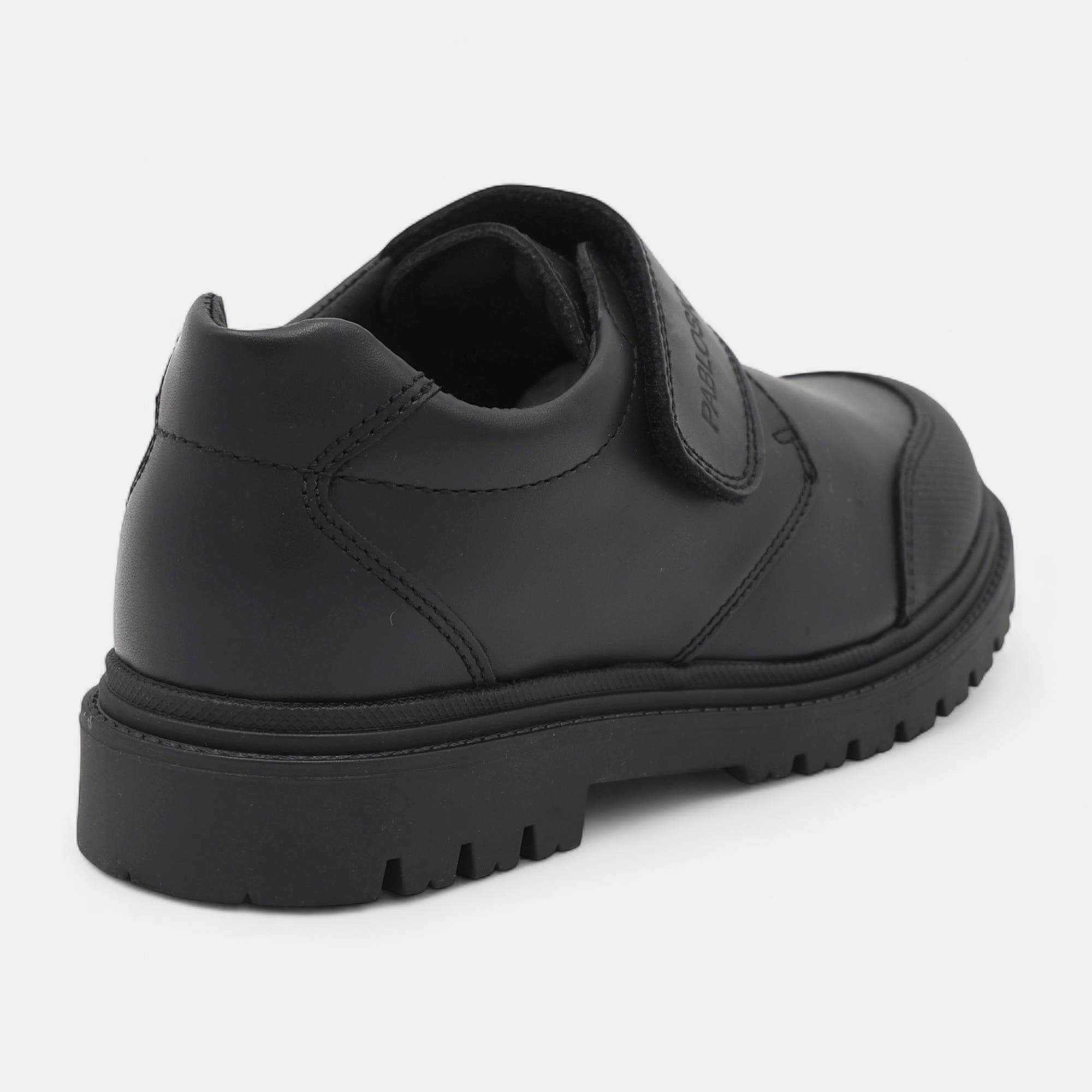 Derbies Garçon en cuir noir