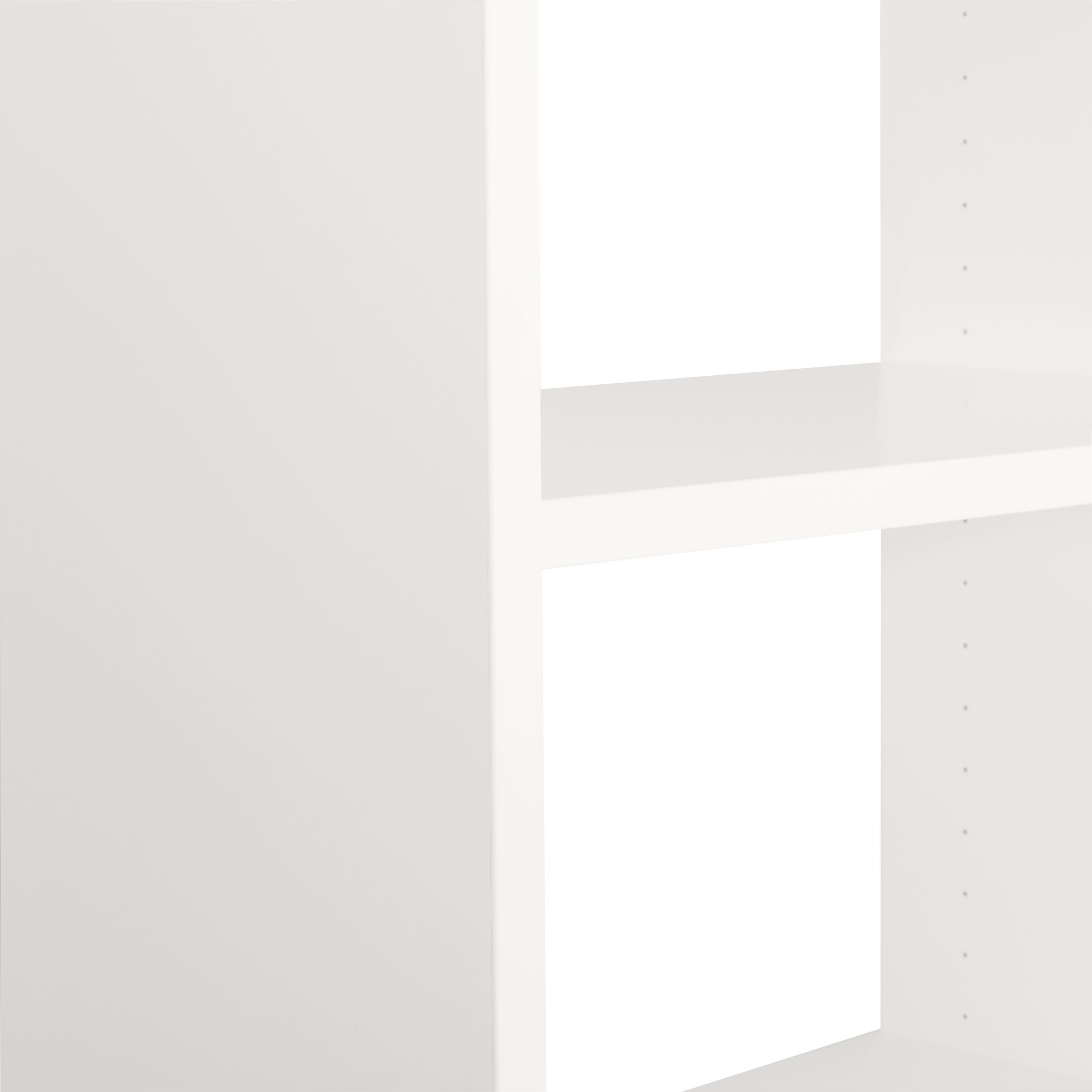 TARA Regal - Weiss / Eiche / B: 80.0 cm x T: 33.0 cm x H: 222.0 cm