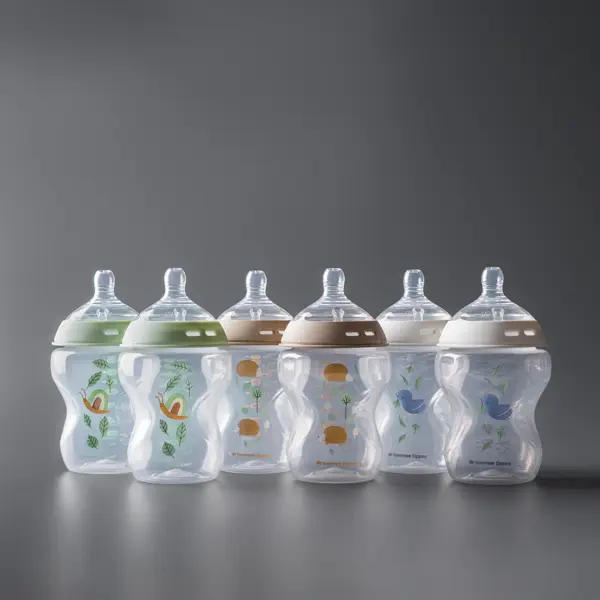 Mamadeira anticólica Tommee Tippee Natural Start, 260ml, pacote com 6 unidades.