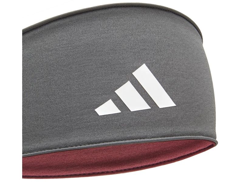 adidas Reversible Headband Grau/Rot Kopfband