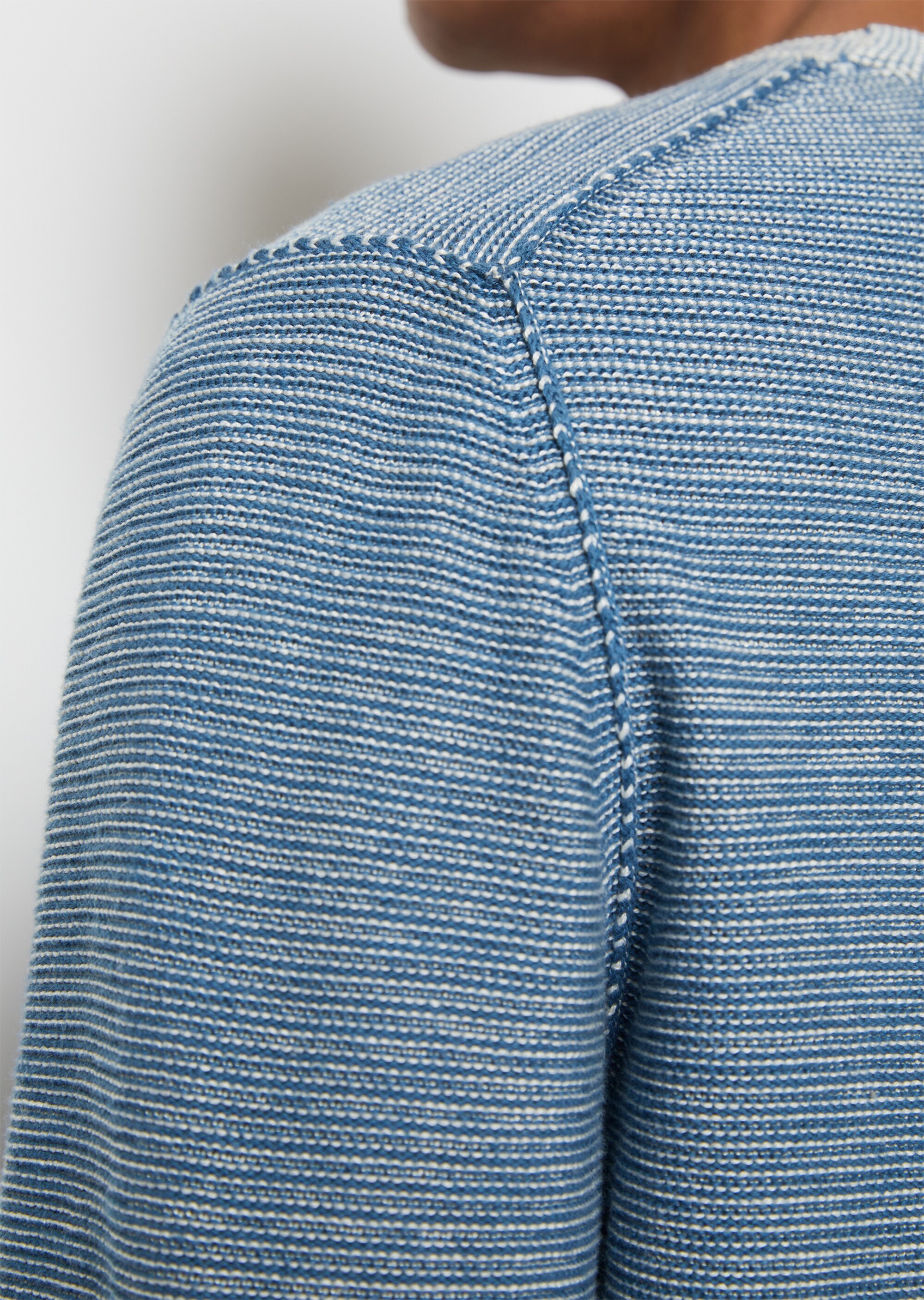 Pullover regular aus Bio-Baumwolle und Leinen