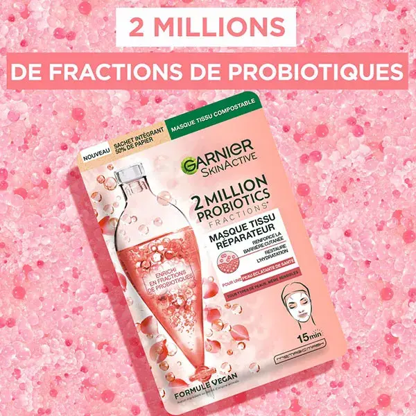 Máscara Facial Reparadora Garnier Skin Active com 2 milhões de probióticos 22g