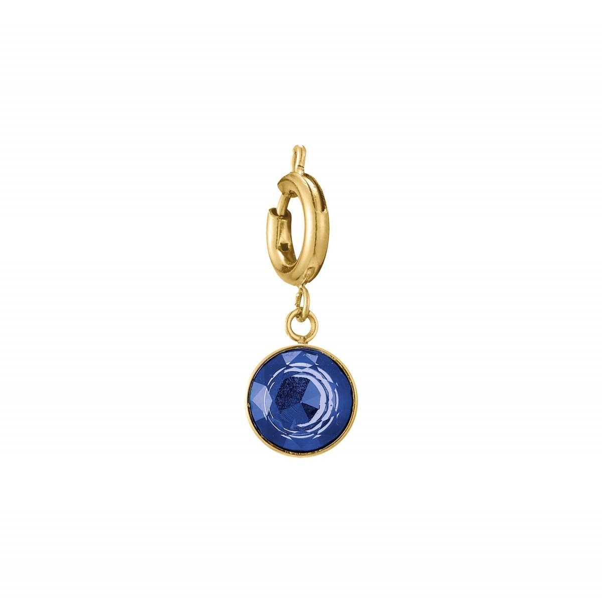 Charm Bleu Royal acier doré or