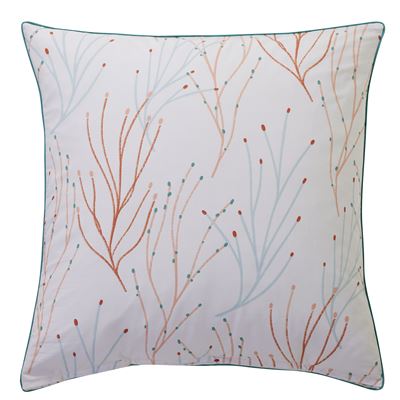 Linge de lit percale motif coraux
