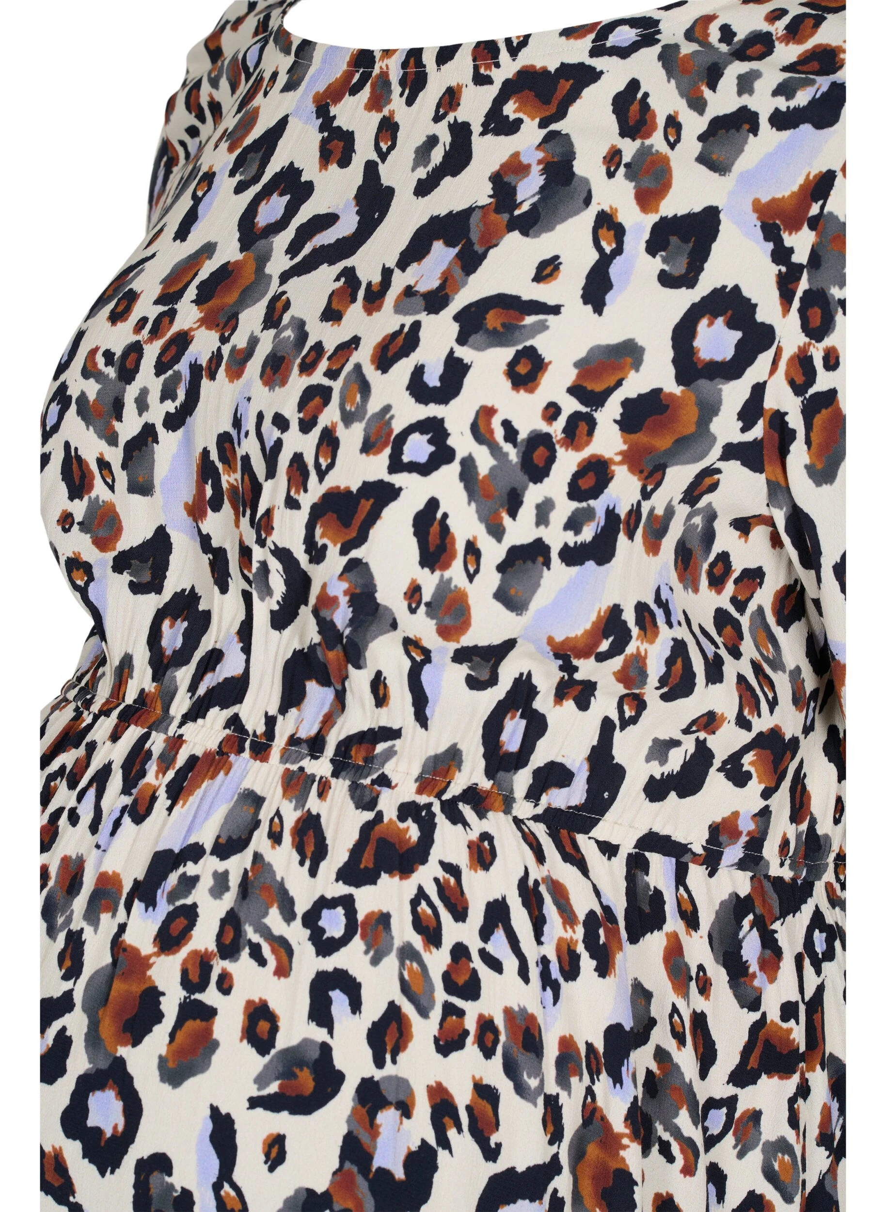 Graviditets bluse i viskose med print
