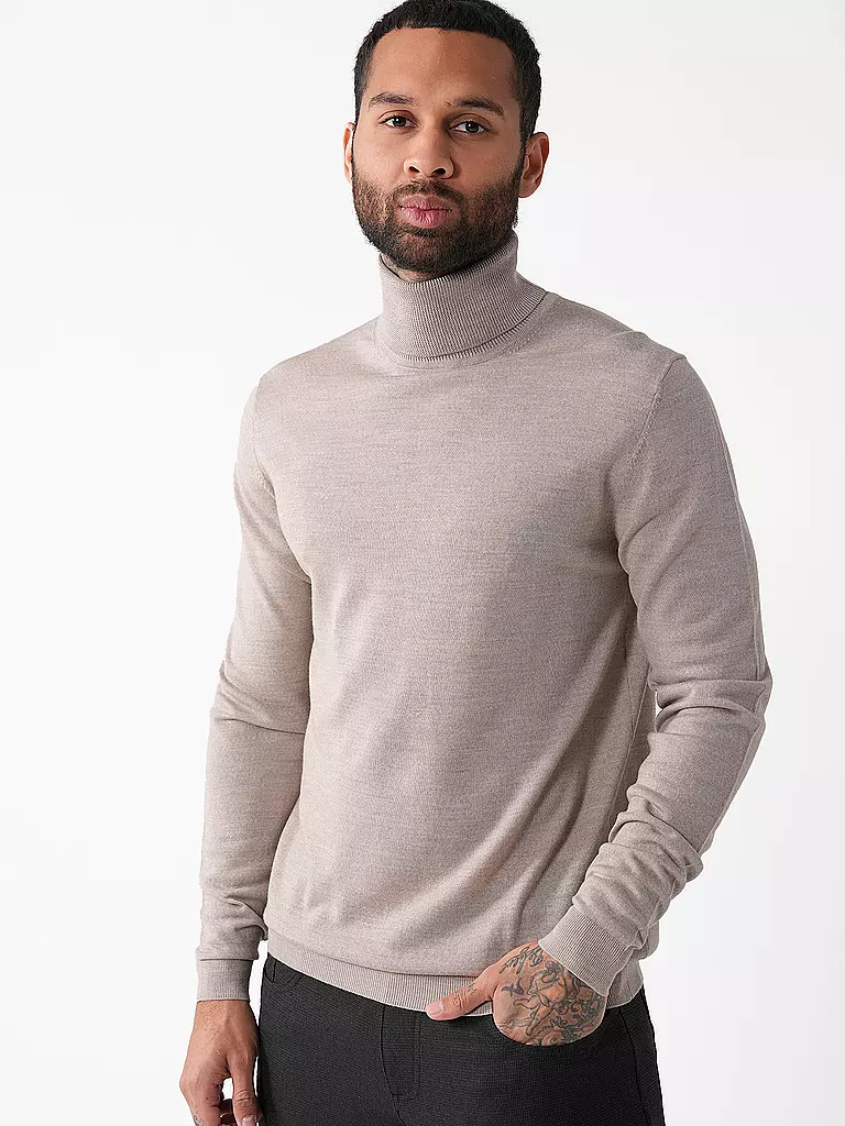 ROY ROBSON Rollkragenpullover beige
