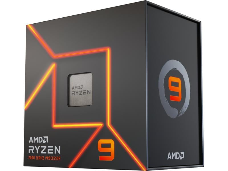 AMD CPU Ryzen 9 7900X 4.7 GHz Gaming-Prozessor mit 12 Kernen, 24 Threads und einer Leistungsaufnahme von 170 W