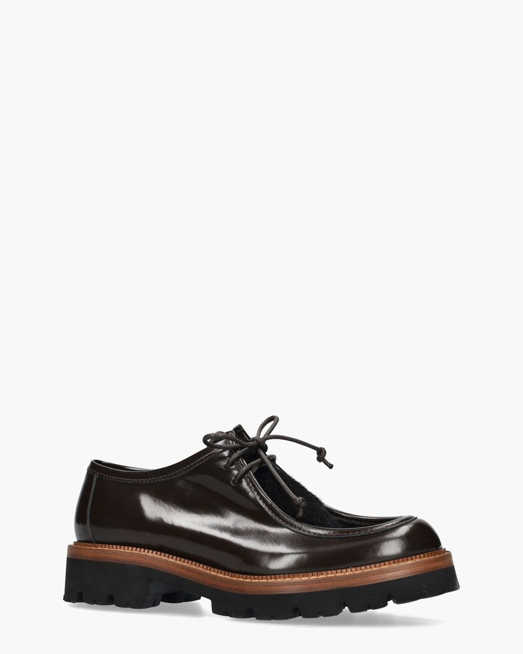 Mat:20 Carrie 3225 Donkerbruin Dames Veterschoenen
