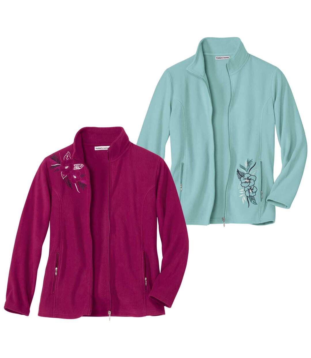 Lot de 2 Vestes Micropolaire Brodées