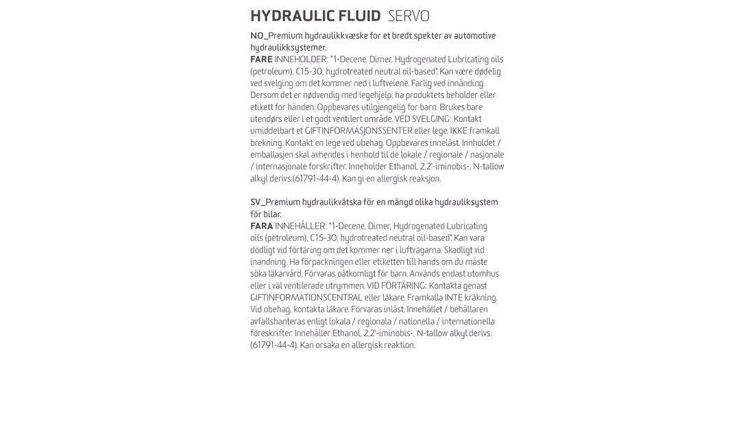 IQ-X Servoolie 3013, 1 liter