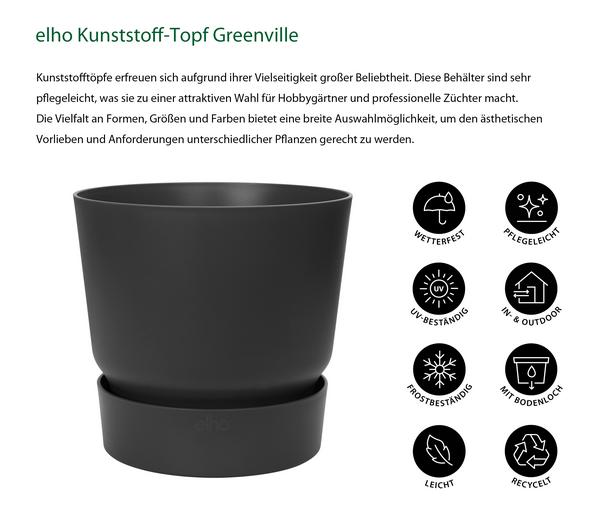 elho Kunststoff-Topf Greenville