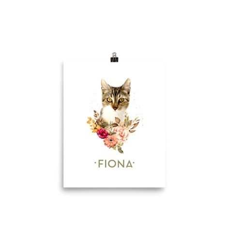 Retrato digital personalizado e realista do seu animal de estimação, com destaque para ele.