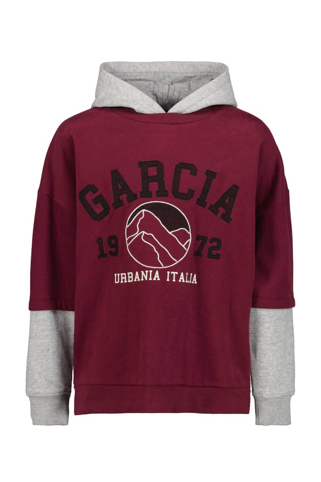 Garcia hoodie met printopdruk rood