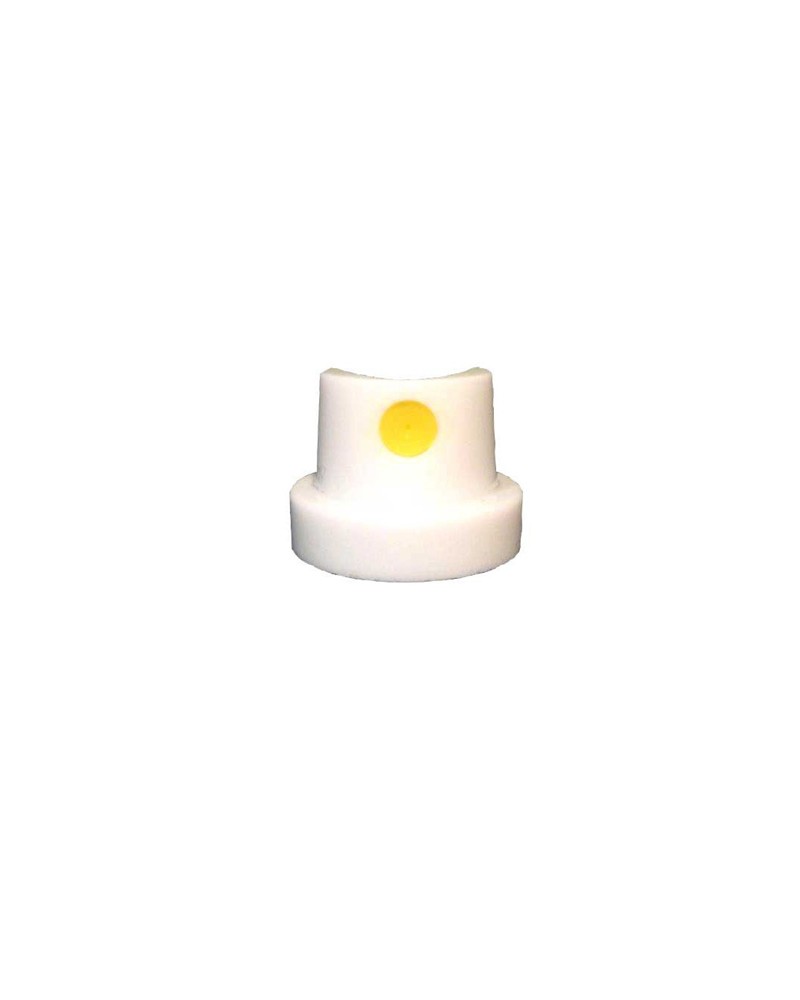 Cap blanche-jaune - jet 3 - 5 cm