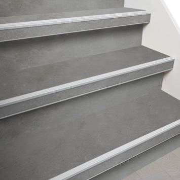 Firststep traprenovatieset laminaattreden steen grijs 4 stuks