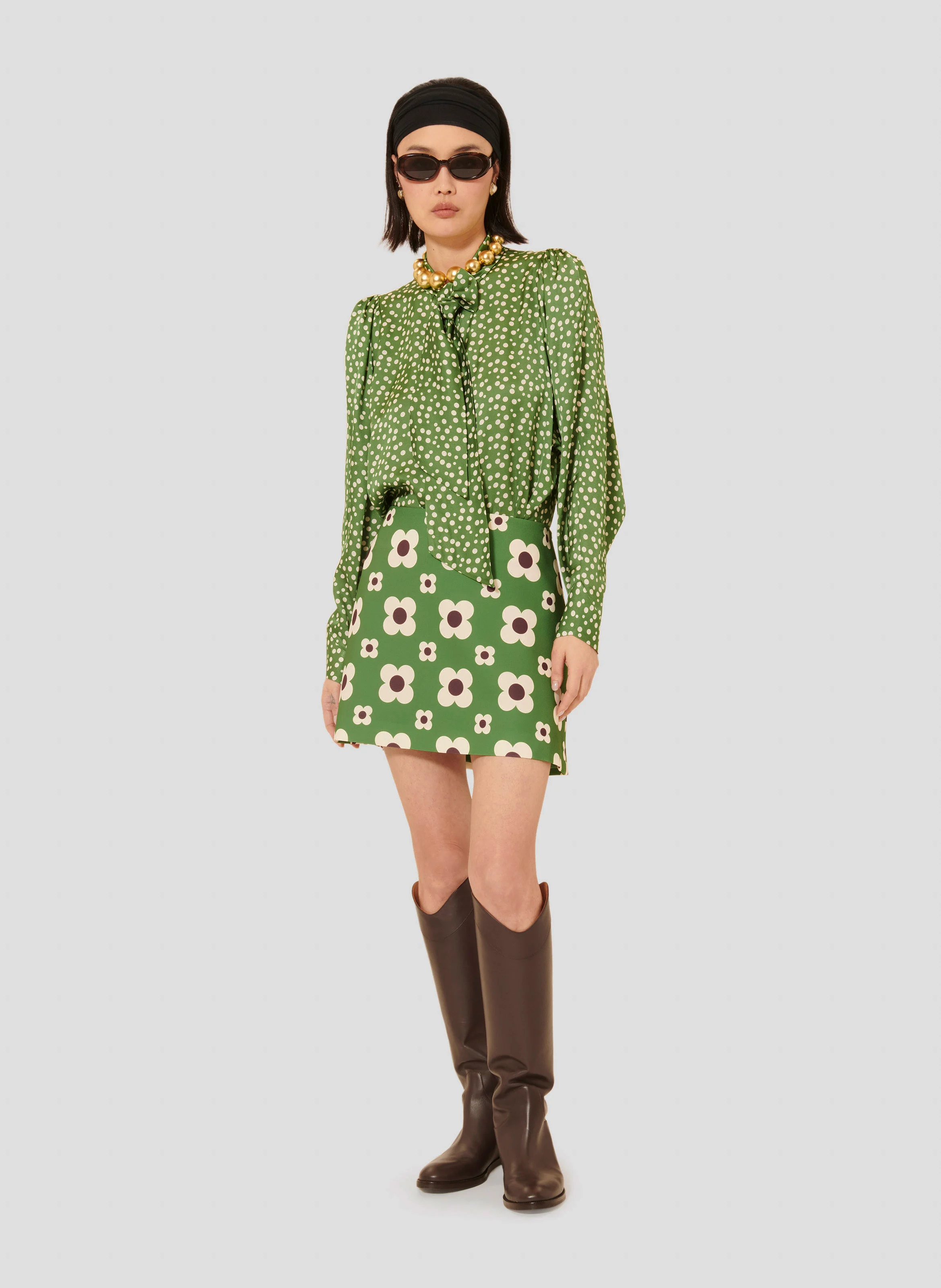 CANDY - Chemise droite imprimée | Vert