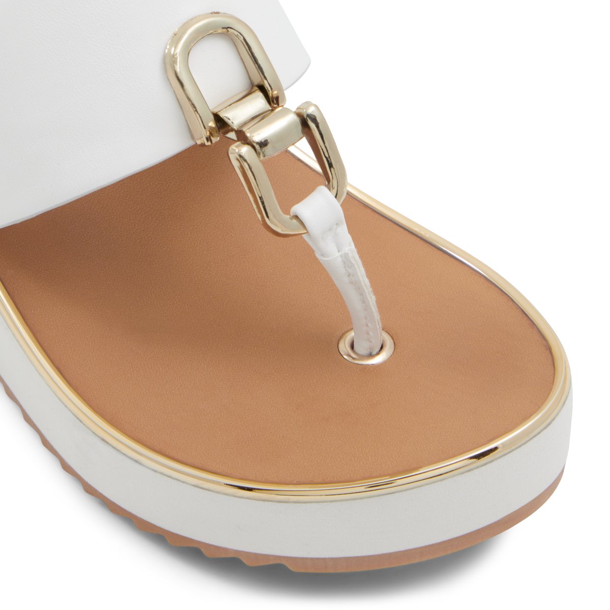 K STUDIO-Rosiyn-Tongs sandales - Talon compensé - Autre Blanc
