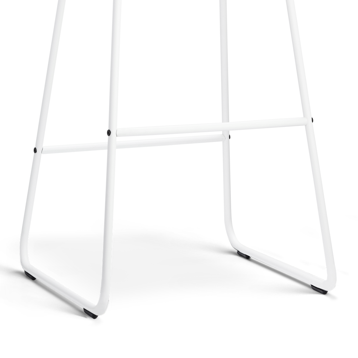 Barkruk Nino-Otis H75 cm wit onderstel saliegroen