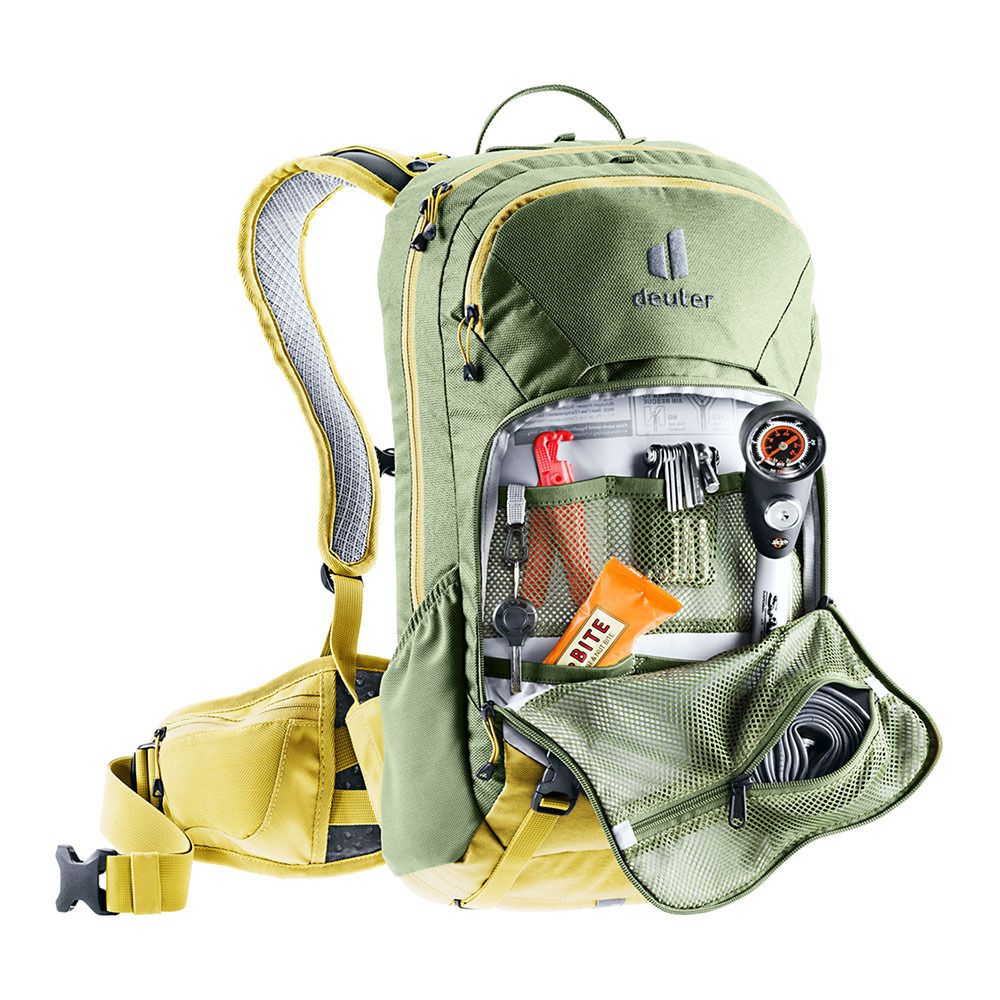 Deuter ATTACK 16L - Sac À dos khaki/turmeric