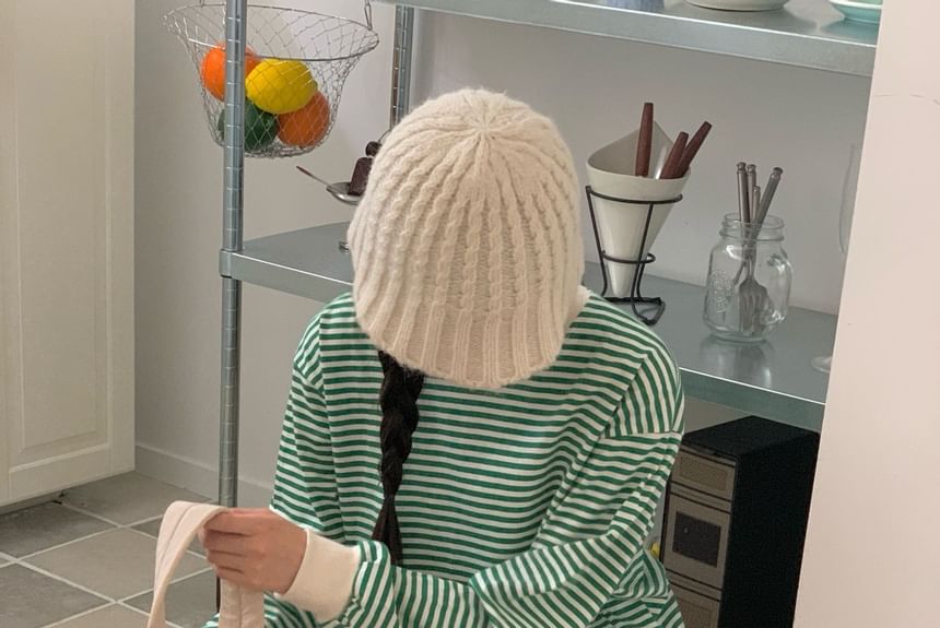 SeoulPop - Gestreept T-shirt met lange mouwen en losse pasvorm