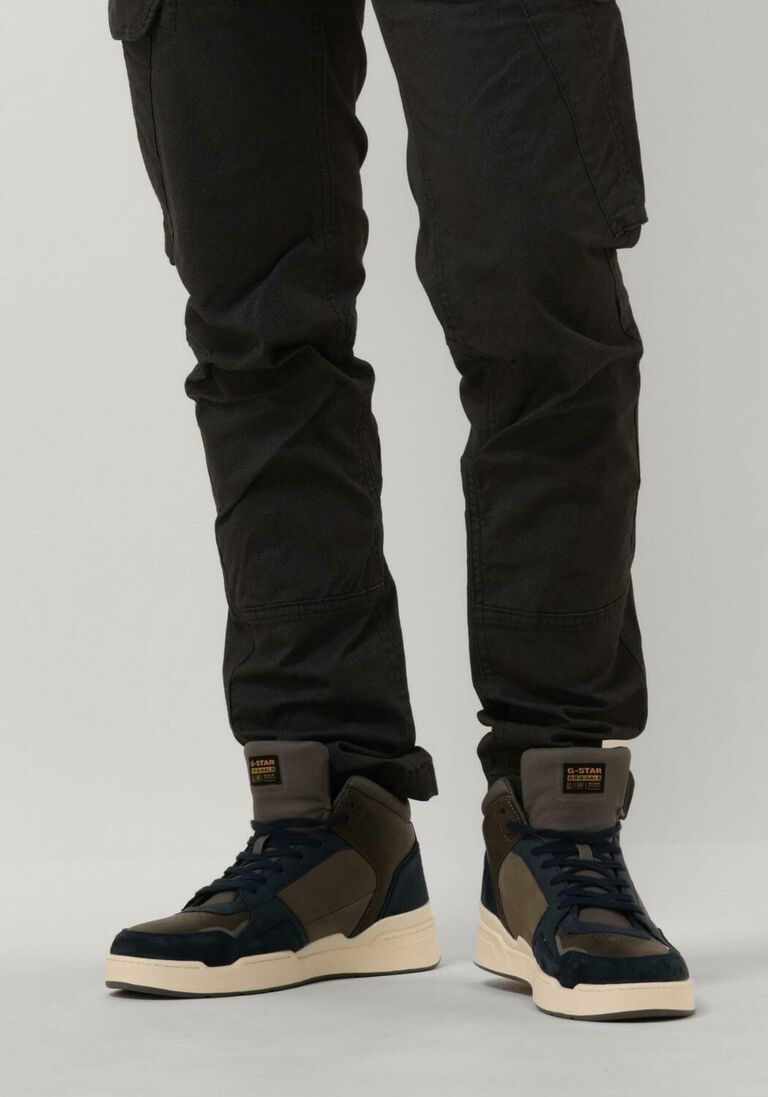 G-STAR RAW blauwe g-star raw hoge sneaker attacc mid lay