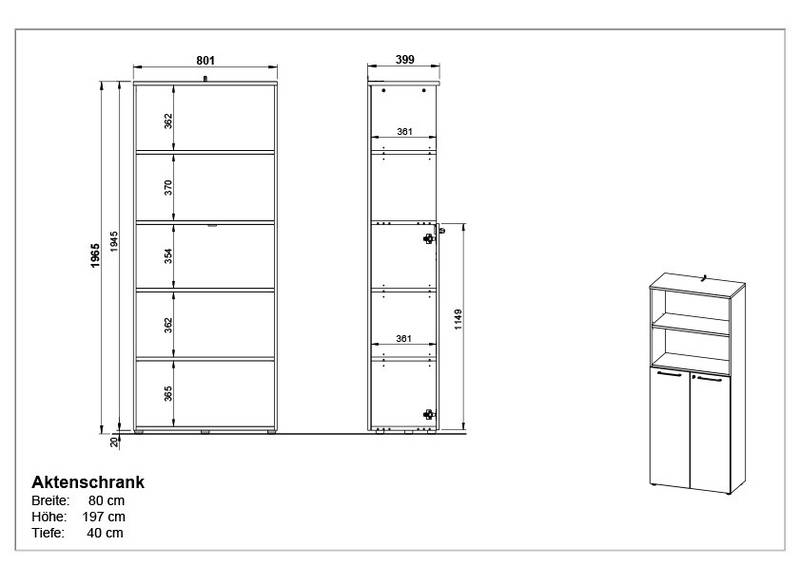 XORA Aktenschrank LEGEND II