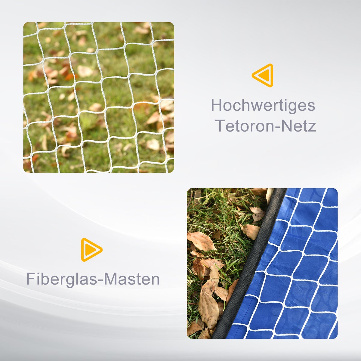 HOMCOM Voetbaldoelen, Pop-Up Doel, Draagbaar met Draagtas, Opvouwbaar, 123 x 80 x 80 cm, Oxford Stof, Blauw