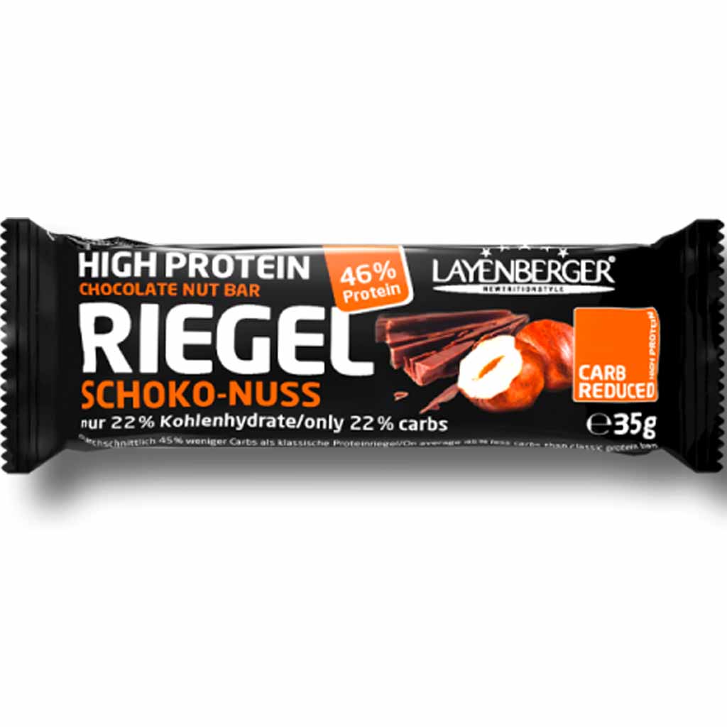 18x Layenberger Protein Riegel Schoko Nuss á 35g=630g MHD:30.5.25